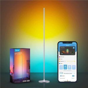 Govee RGBIC Floor Lamp, LED Corner Lamp, Smart Modern Standing Lamp, Silver